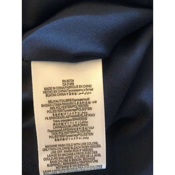 NWT BCBG Paris Womens Size 6 Sally Dress Navy Blue Lace Cutout Fit & Flare - Picture 8 of 8